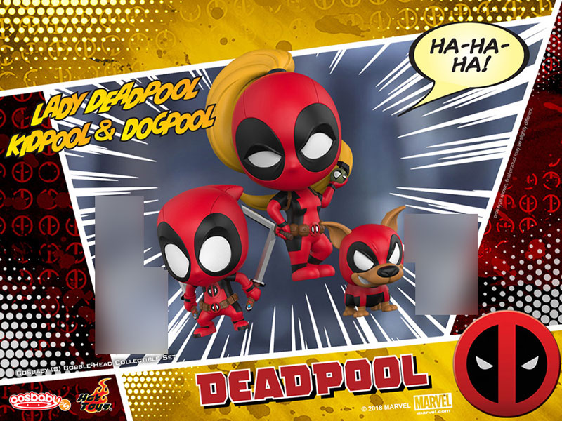 Marvel Comics - CosBaby Size S Lady Deadpool & Kidpool & Dogpool [ของแท้]