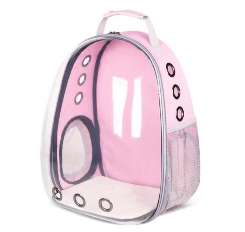 FB/OL กระเป๋าอวกาศด้านหน้าใส สีชมพู