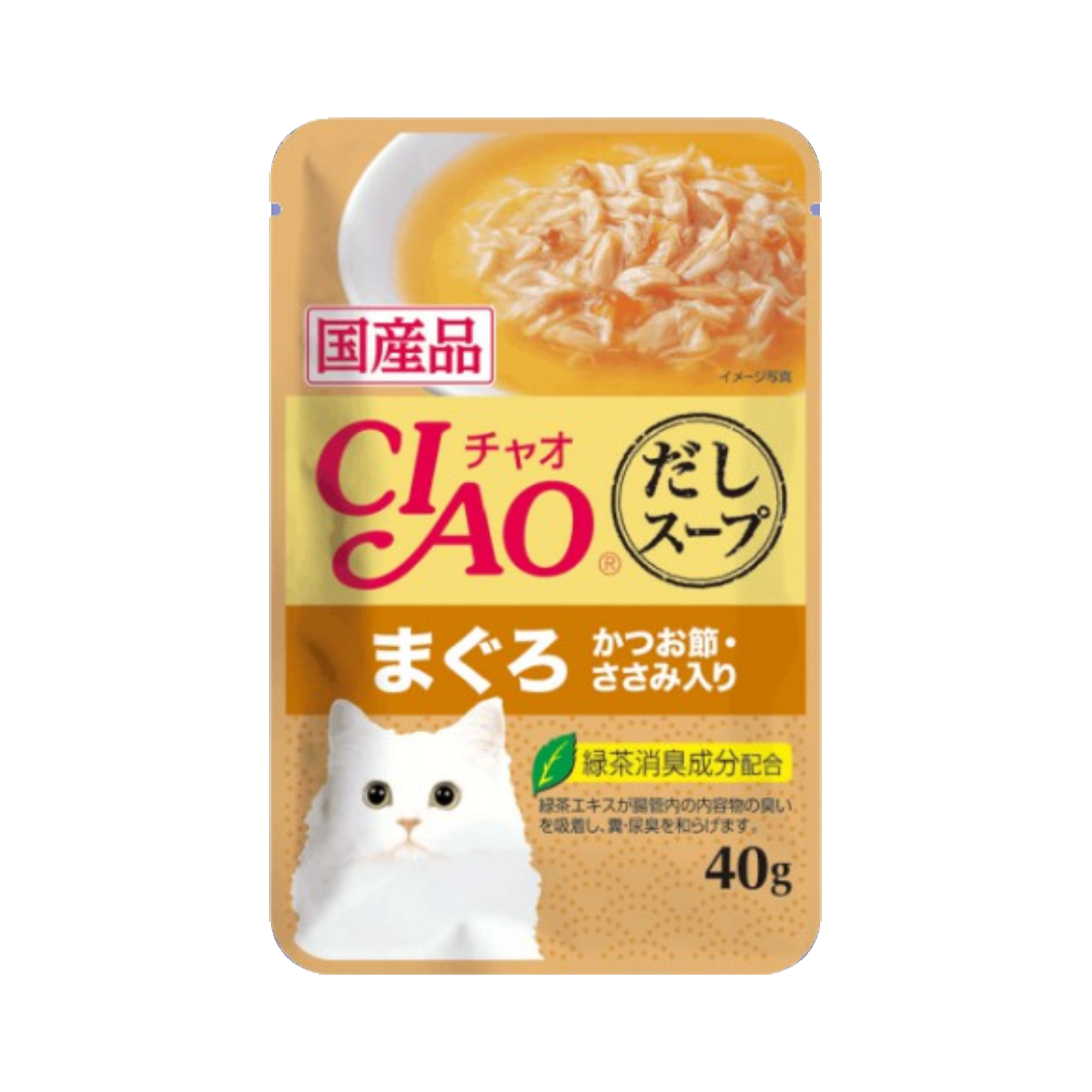 CIAO IC-216 สันในไก่+ปลามากูโระ หน้าปลาโอแห้ง 40 g.