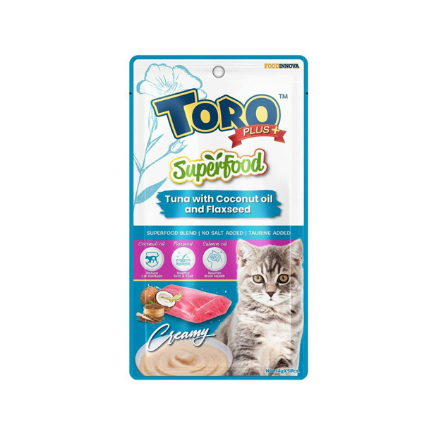 FI Toro Plus SuperFood ทูน่ากับน้ำมันมะพร้าวและเม็ดแฟล็กซ์ 14 กรัม