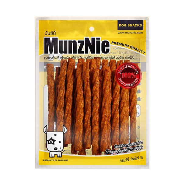 Munznie MS012 มันชี่แท่งเกลียว รสไก่ 5"