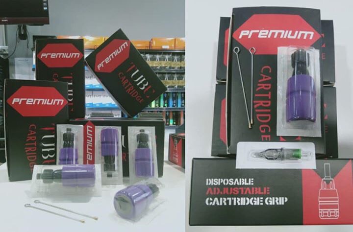 Premium Tube Cartridge Disposable Adjustable Cartridge Grip Premium Tube Cartridge Disposable Adjustable Cartridge Tube กระบอกจับเข็มฮ็อกแบบสำเร็จใช้แล้วทิ้ง