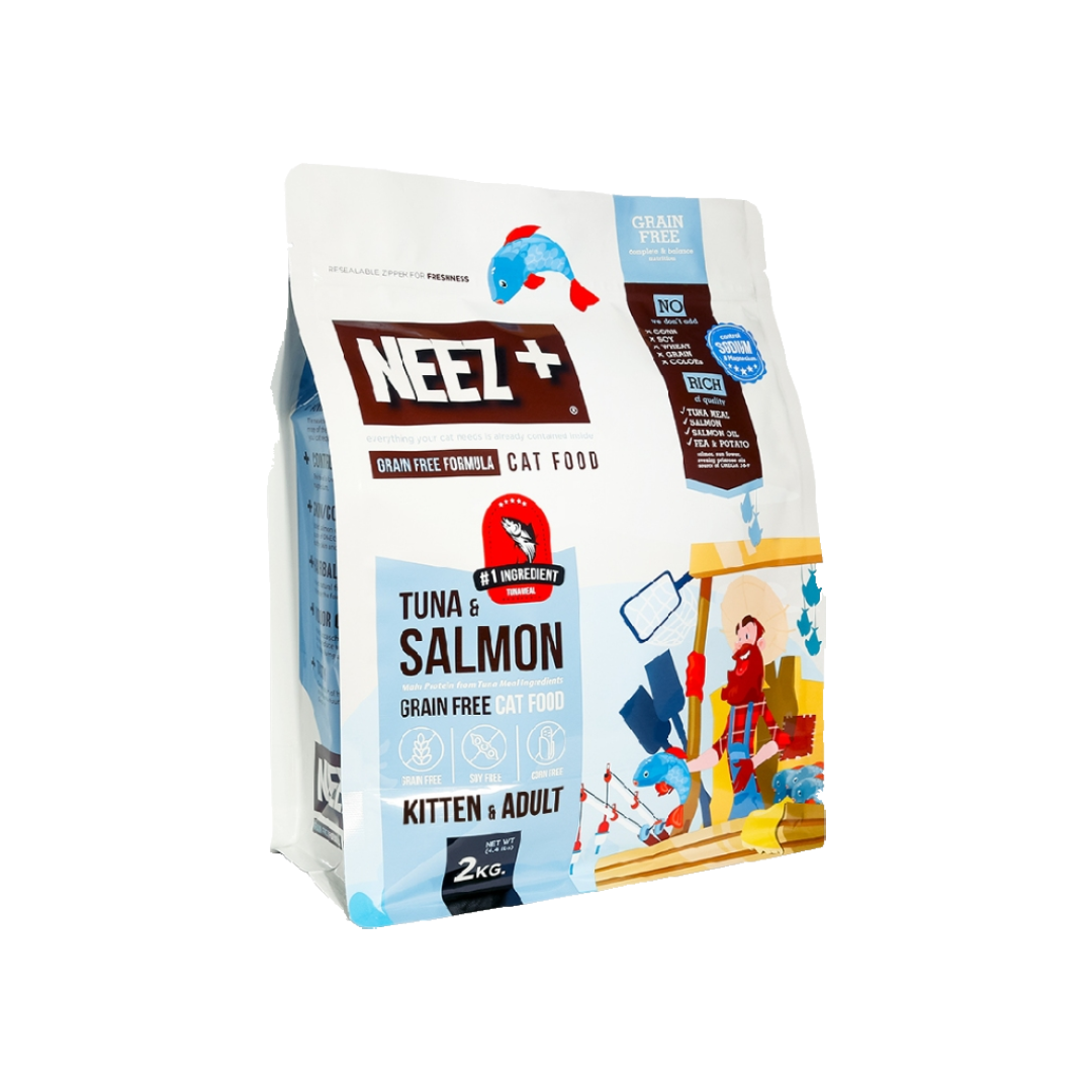NEEZ+ Grain Free ทูน่าและแซลมอน 2 KG