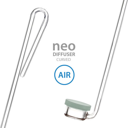 AQUARIO NEO AIR DIFFUSER CURVED หัวกระจายอากาศ รุ่น Curved สำหรับเกี่ยวขอบกระจกโดยไม่ต้องใช้จุกซิลิโคน