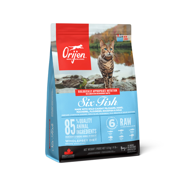 Orijen แบบเม็ด (Orijen Cat Six Fish) 340 g.