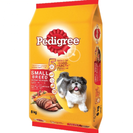 Pedigree สำหรับสุนัขพันธุ์เล็ก-วัวแกะผัก 8 Kg.