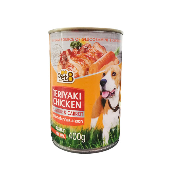 Pet8 CF42 ไก่เทอริยากิและแครอท 400 กรัม