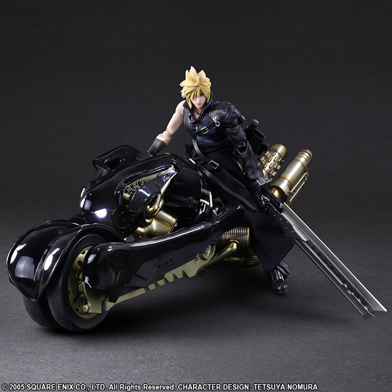 Final Fantasy VII : Advent Children - Play Arts Kai Cloud Strife & Fenrir [ของแท้]
