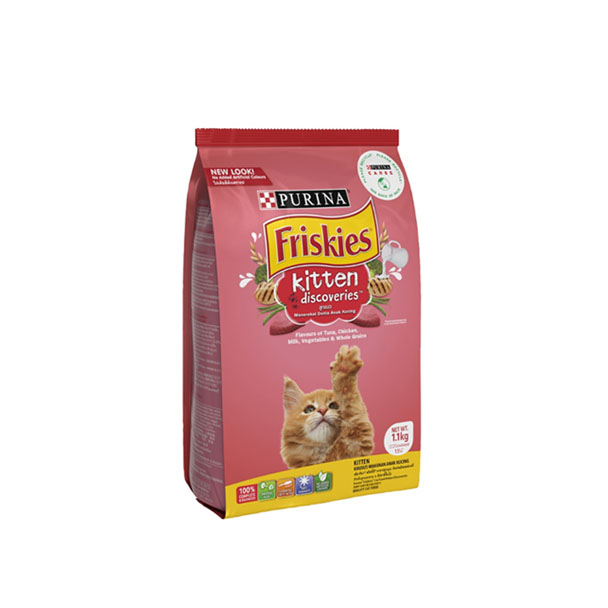 Friskies อาหารเม็ด (ลูกแมว-รสไก่/ปลา) 400 g.
