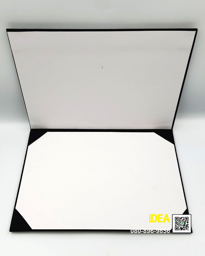 ปกผ้าสักหลาด ใส่ใบประกาศ ขนาด A4