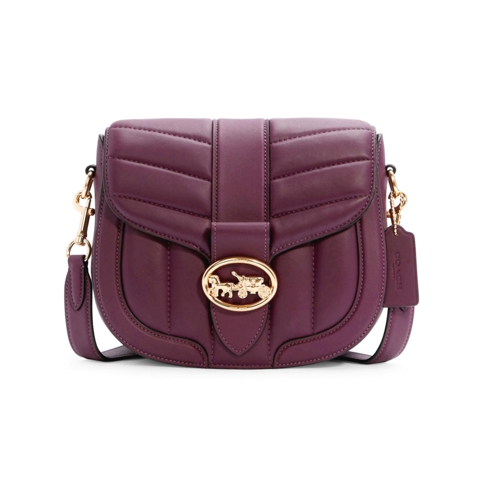 COACH C2803 GEORGIE SADDLE BAG WITH QUILTING (IMBOY) [C2803IMBOY]