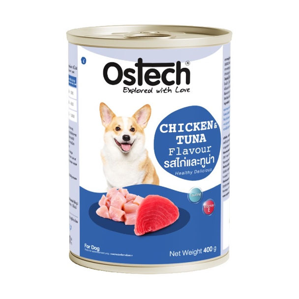 Ostech Dog #6 รสไก่และปลาทูน่า 400 กรัม