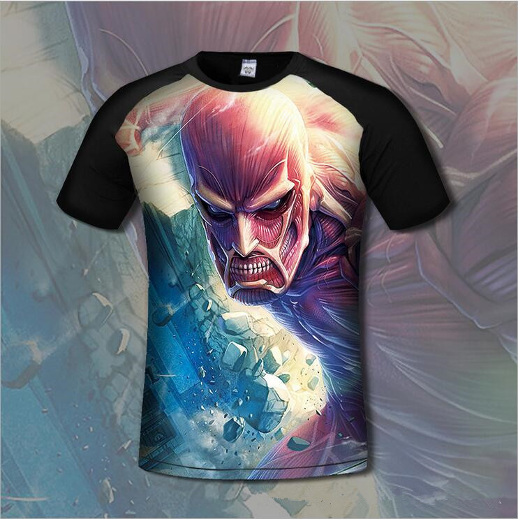Attack On Titan - เสื้อยืด 3D Vol.1 ลาย Colossal Titan
