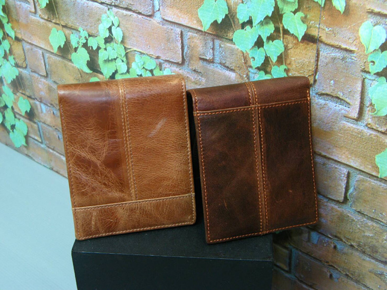 For You Leather WL01 กระเป๋าสตางค์ผู้ชาย กระเป๋าสตางค์หนังแท้ กระเป๋าสตางค์แบบพับ บางเบา ช่องเยอะ กะทัดรัด WL01