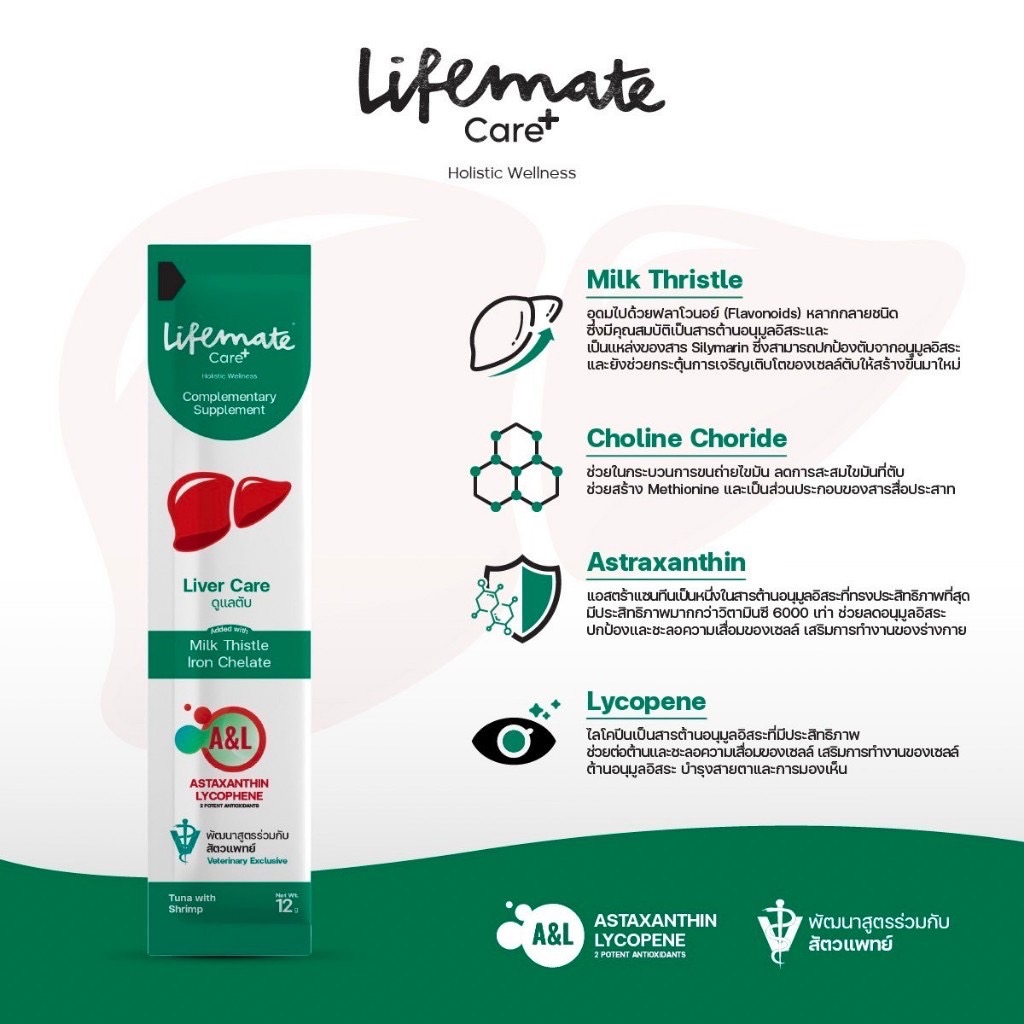 Life Mate Care+ Liver Care ดูแลตับ 12 กรัม