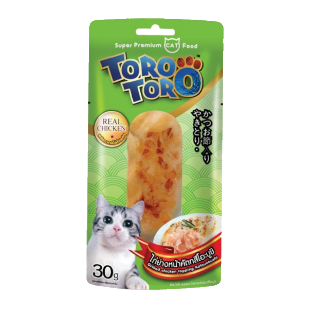 Toro ขนมแมว - ไก่ย่างหน้าคัตทสึโอะบูชิ 30 กรัม