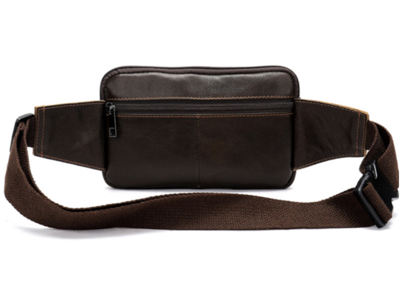 For You Leather LB35 กระเป๋าคาดเอว กระเป๋าคาดอก ผู้ชาย หนังแท้ ขนาดเล็ก กะทัดรัด LB35