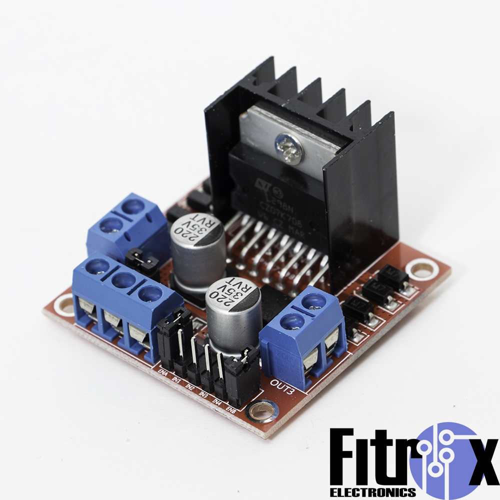 Dual H Bridge Stepper Motor Driver (L298N)