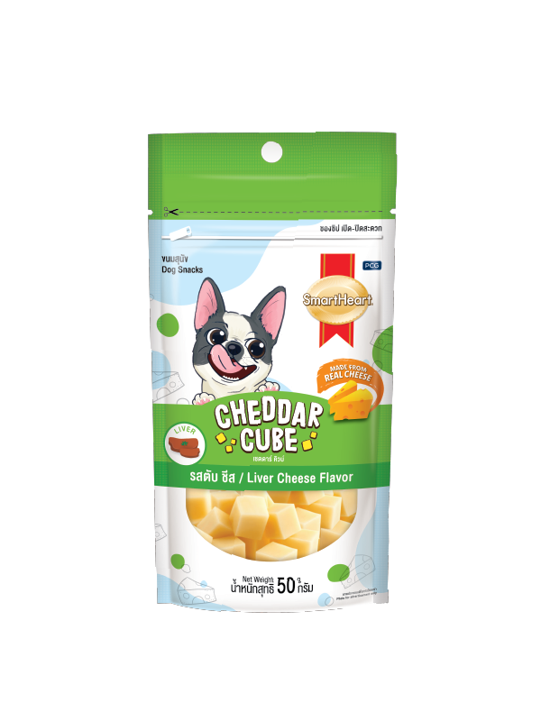 S/H Cheddar Cube รสตับ ชีส 50g.