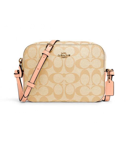 กระเป๋าสะพาย COACH 91677 MINI CAMERA BAG IN SIGNATURE CANVAS (IMTYF)[91677IMTYF]