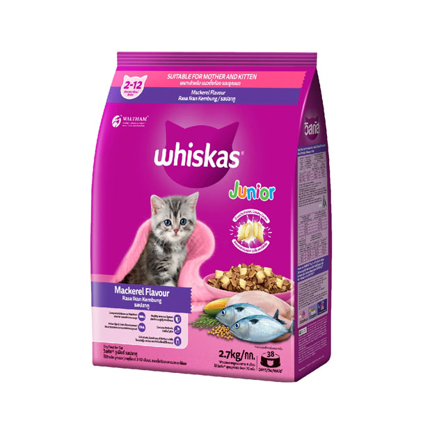 Whiskas Junior ลูกแมว - ปลาทู 2.7 Kg