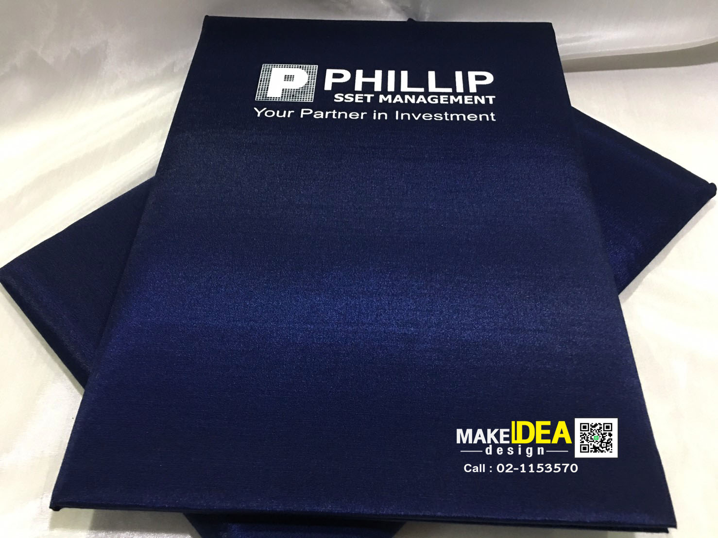 ปกผ้าไหมใส่ใบประกาศ ขนาด A4