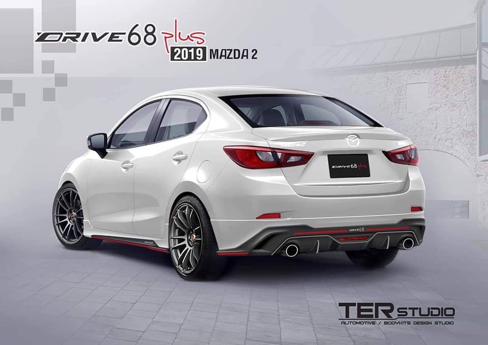 ชุดแต่งรอบคัน Mazda2 ทรง Drive68 2019