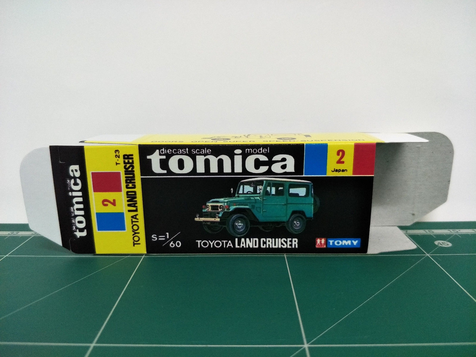 กล่องพิมพ์ Reproduction Box สำหรับ Tomica Black Box No.2 Toyota Land Cruiser (กล่องเปล่า, ไม่มีรถ)