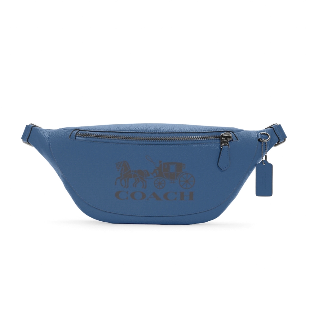 COACH C4137 WARREN BELT BAG WITH HORSE AND CARRIAGE (QBSMB) [C4137QBSMB]
