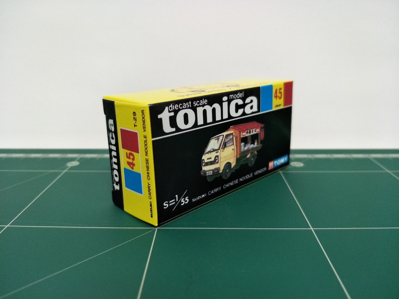กล่องพิมพ์ Reproduction Box สำหรับ Tomica Black Box No.45 Suzuki Carry Chinese Noodle Vendor (กล่องเปล่า, ไม่มีรถ)