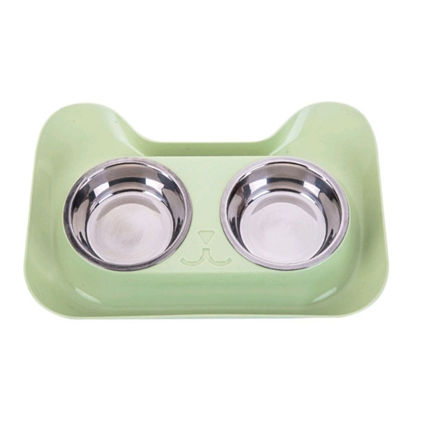 BT Ktee F004 ชามสแตนเลส 2 ช่อง (คละสี)