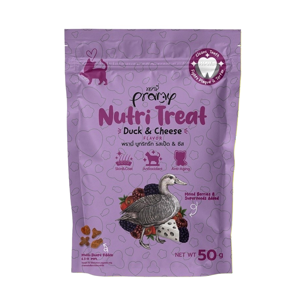 Pramy Nutri Treat รสเป็ดและชีส 50 กรัม