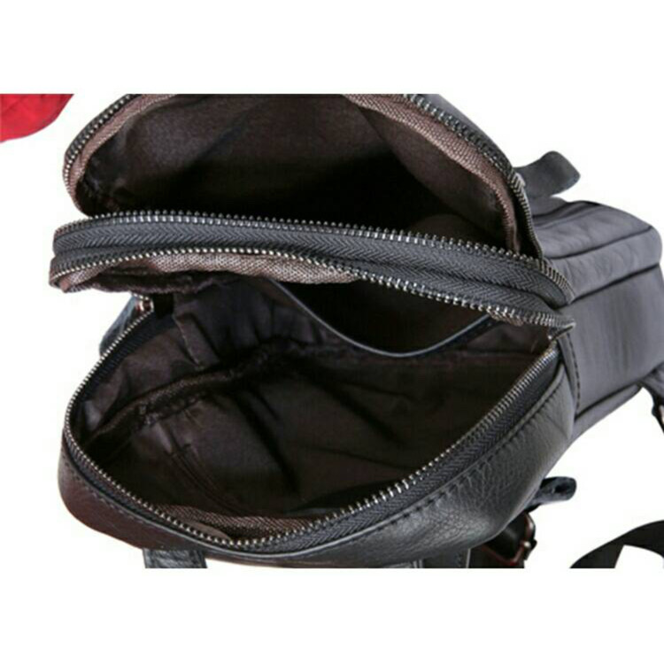 For You Leather LB41 กระเป๋าคาดอก กระเป๋าสะพายพาดลำตัว กระเป๋าสะพายไหล่ หนังแท้ ช่องเยอะ LB41