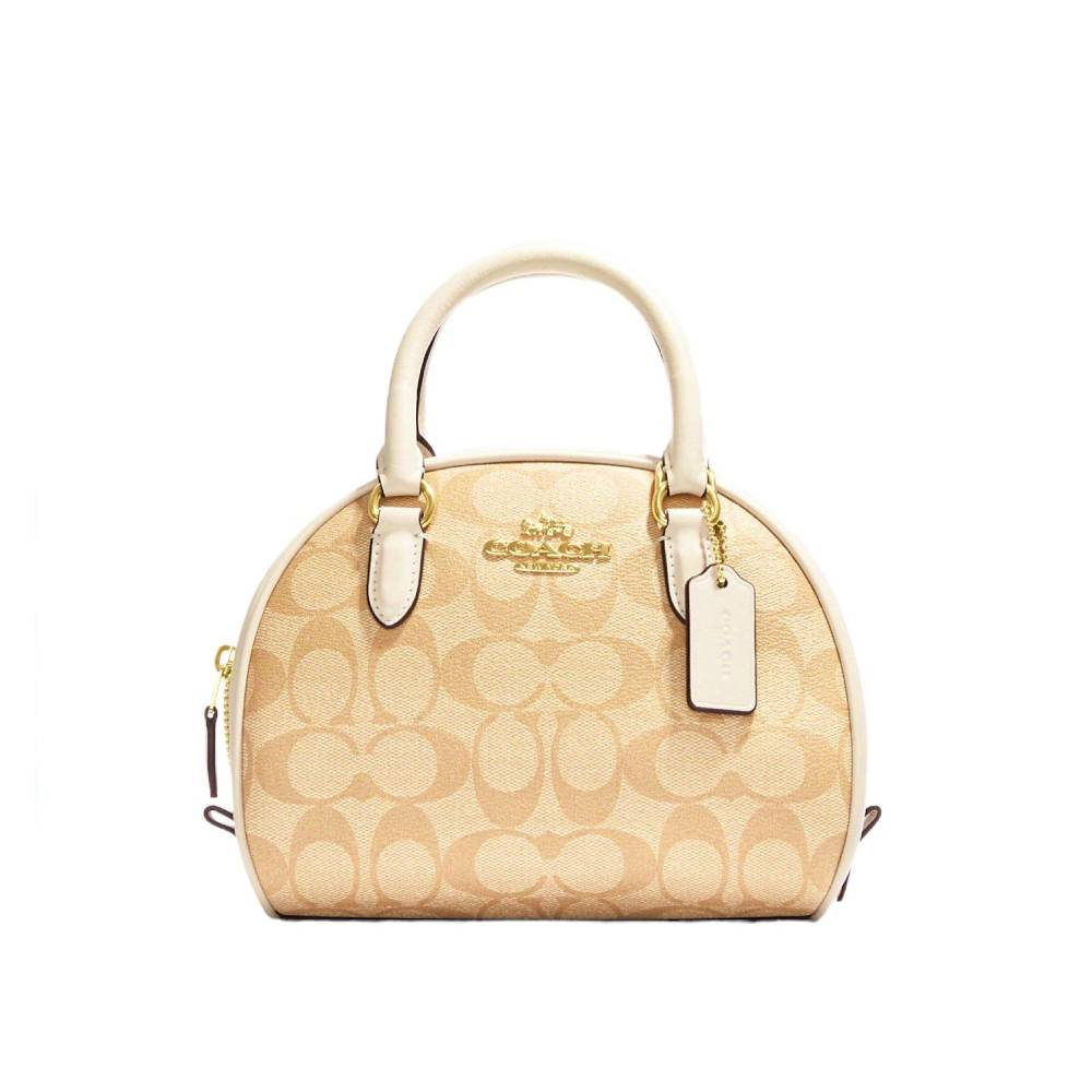 กระเป๋าสะพายข้าง COACH CA591 SYDNEY SATCHEL IN SIGNATURE CANVAS (IMDQC) [CA591IMDQC]