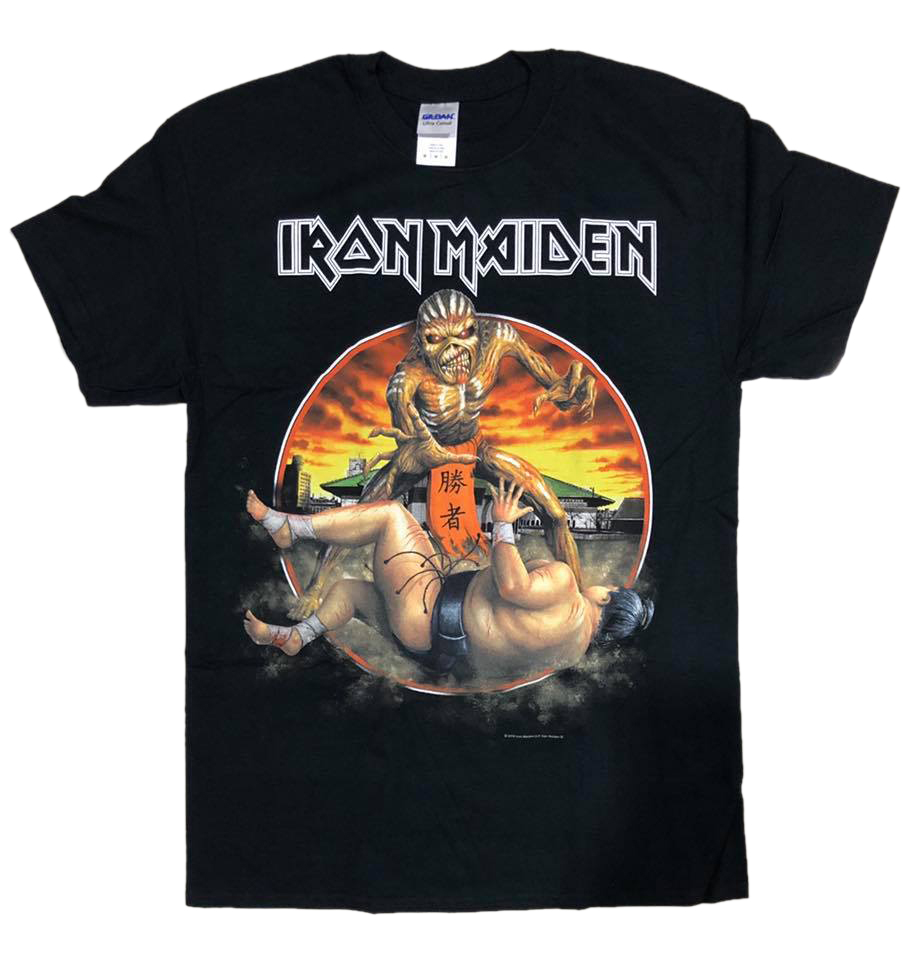 เสื้อวง Iron Maiden The Book Of Souls Japan Tour ปี 2016 Size L เสื้อทัวร์หน้างาน ลิขสิทธิ์แท้ 100%