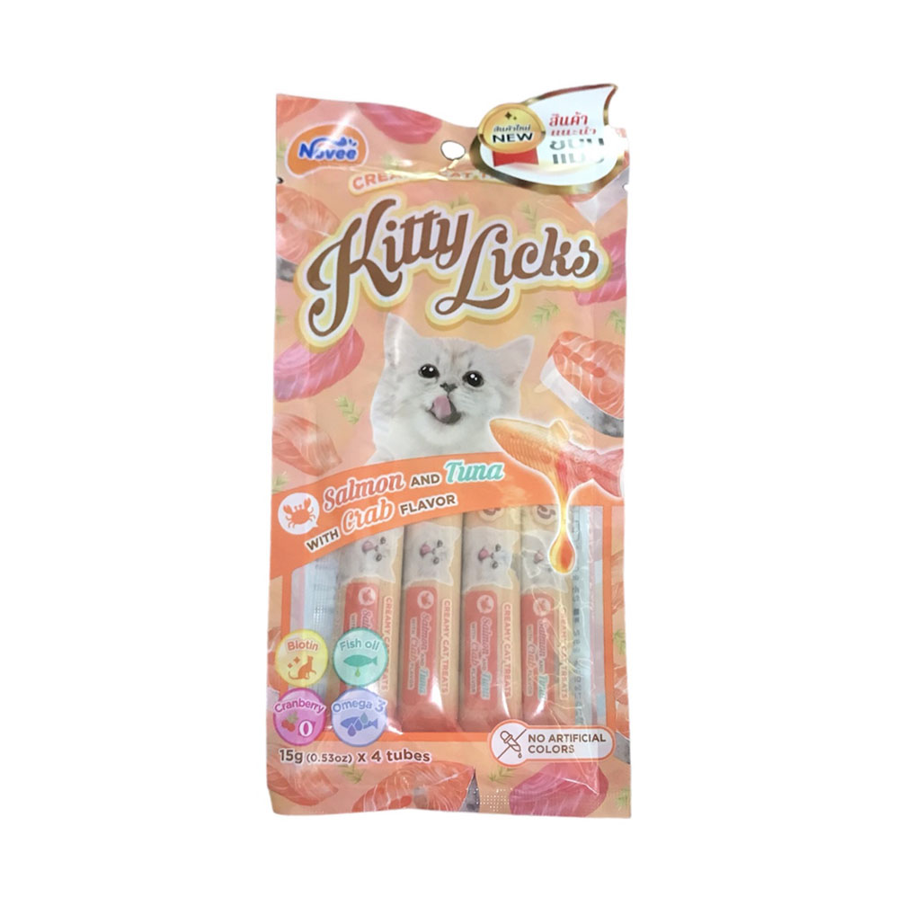 CK Novee Kitty Lick 9261 แซลมอนกับทูน่าและปู 4 Pcs.
