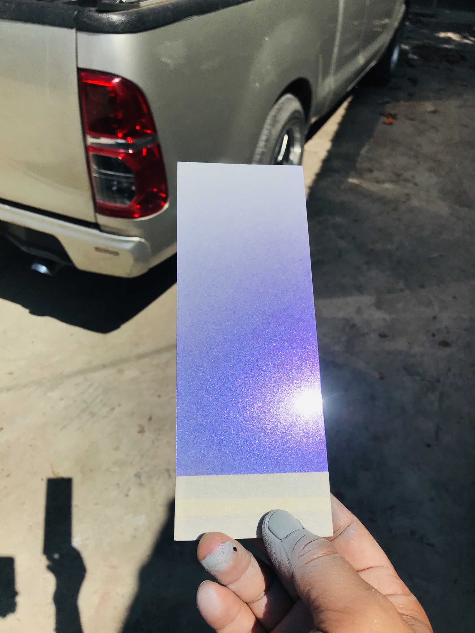 สีเอฟเฟค เทาเหลือบชมพู