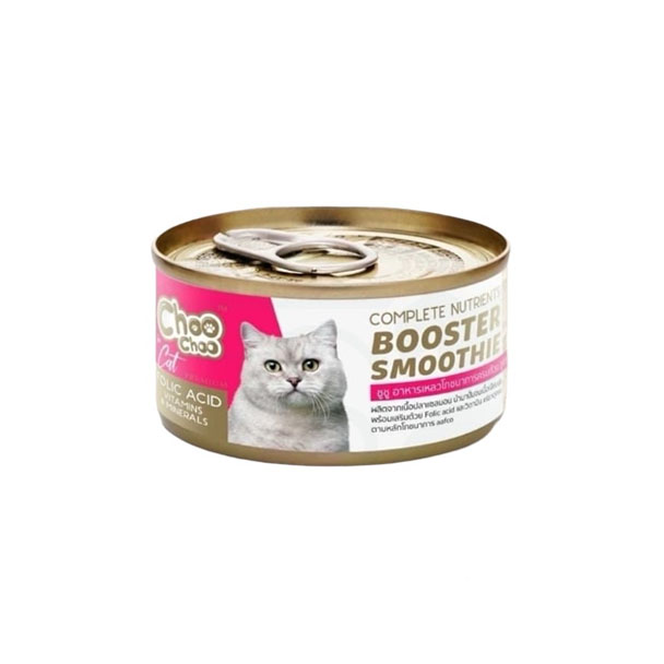 Choo Choo Booster Smoothie สมูทตี้ สูตรปลาแซลมอน 80g (ชมพู)