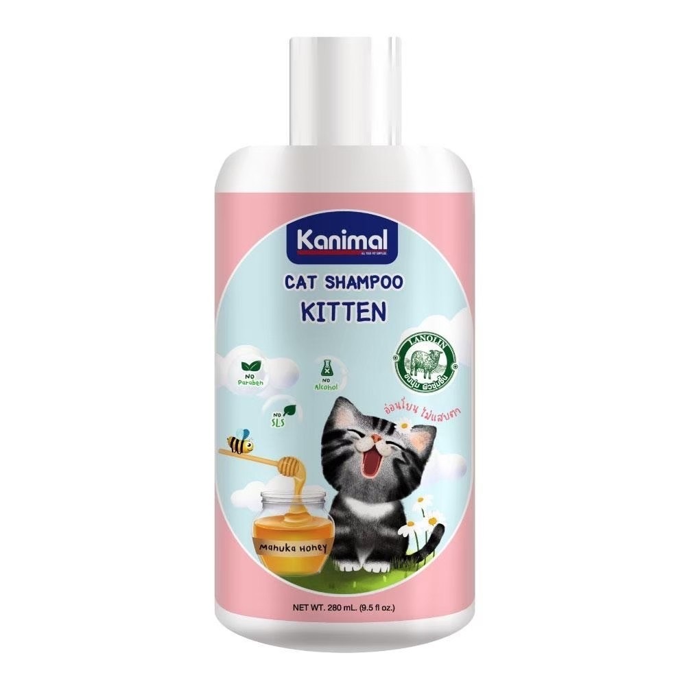 Kanimal 702-29701 แชมพูลูกแมว (สูตรอ่อนโยน) 280 มล.