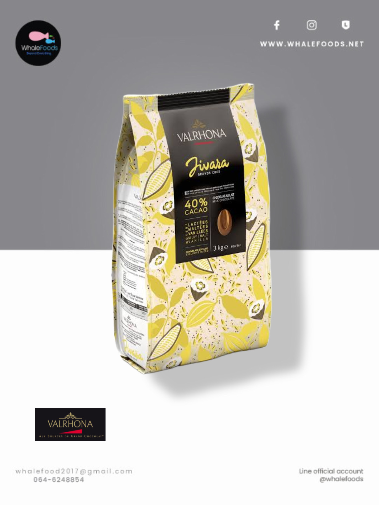 VALRHONA JIVARA 40%