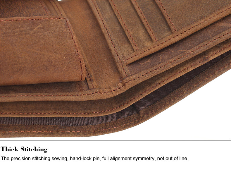 For You Leather WL02 กระเป๋าสตางค์ผู้ชาย หนังแท้ นูบัค ใบเล็ก บางเบา (น้ำตาล) WL02