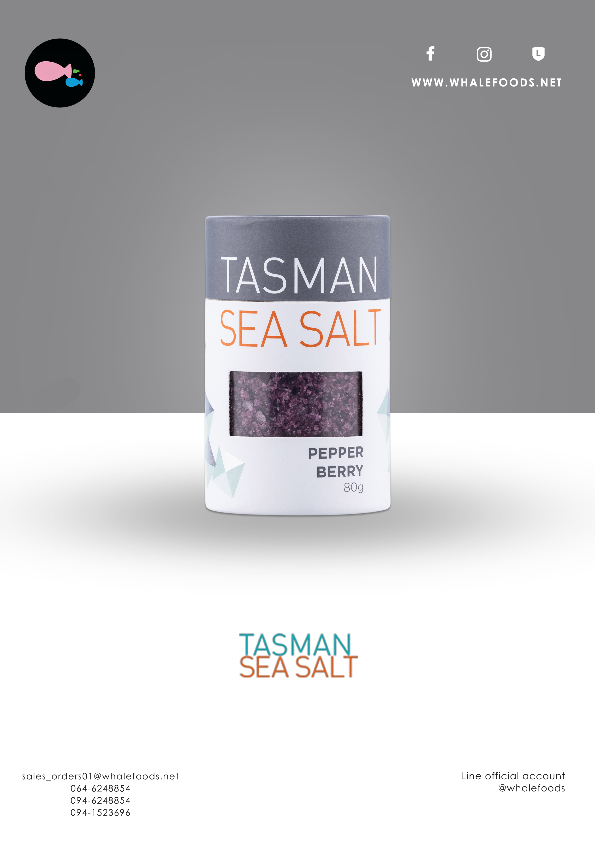 Tasman sea salt pepper berry 80g