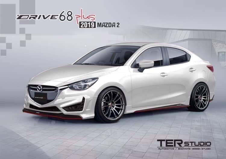 ชุดแต่งรอบคัน Mazda2 ทรง Drive68 2019