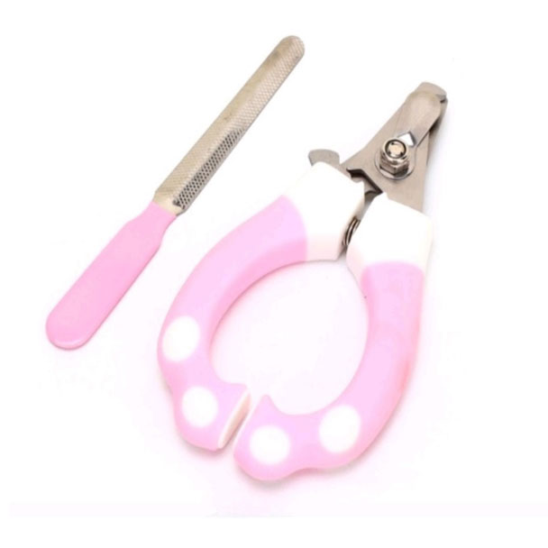 BT C007-M กรรไกรตัดเล็บสุนัข + ตะไบ (กลาง) คละสี