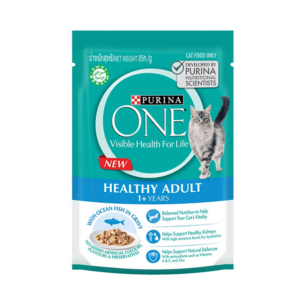 Purina One Adult #1 แมวโต ปลาทะเล 85 กรัม
