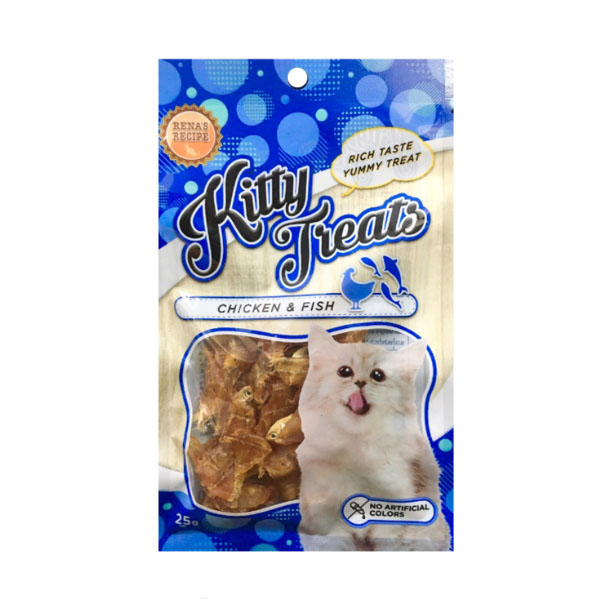 TPI Kitty Treats 1456 สไปรัล ซอฟท์ ชิคเก้น วิท ฟิช 50 กรัม