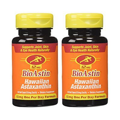 สาหร่ายแดง BioAstin Hawaiian Astaxanthin 12 mg. 50 capsules 2 กระปุก