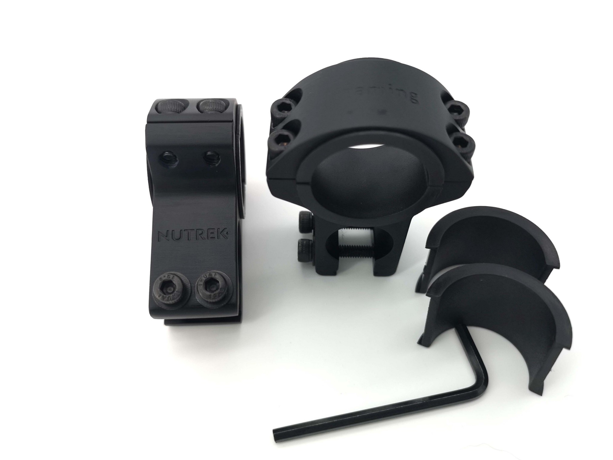 แหวนรัดกล้องมองลอดศูนย์เปิด สีดำ