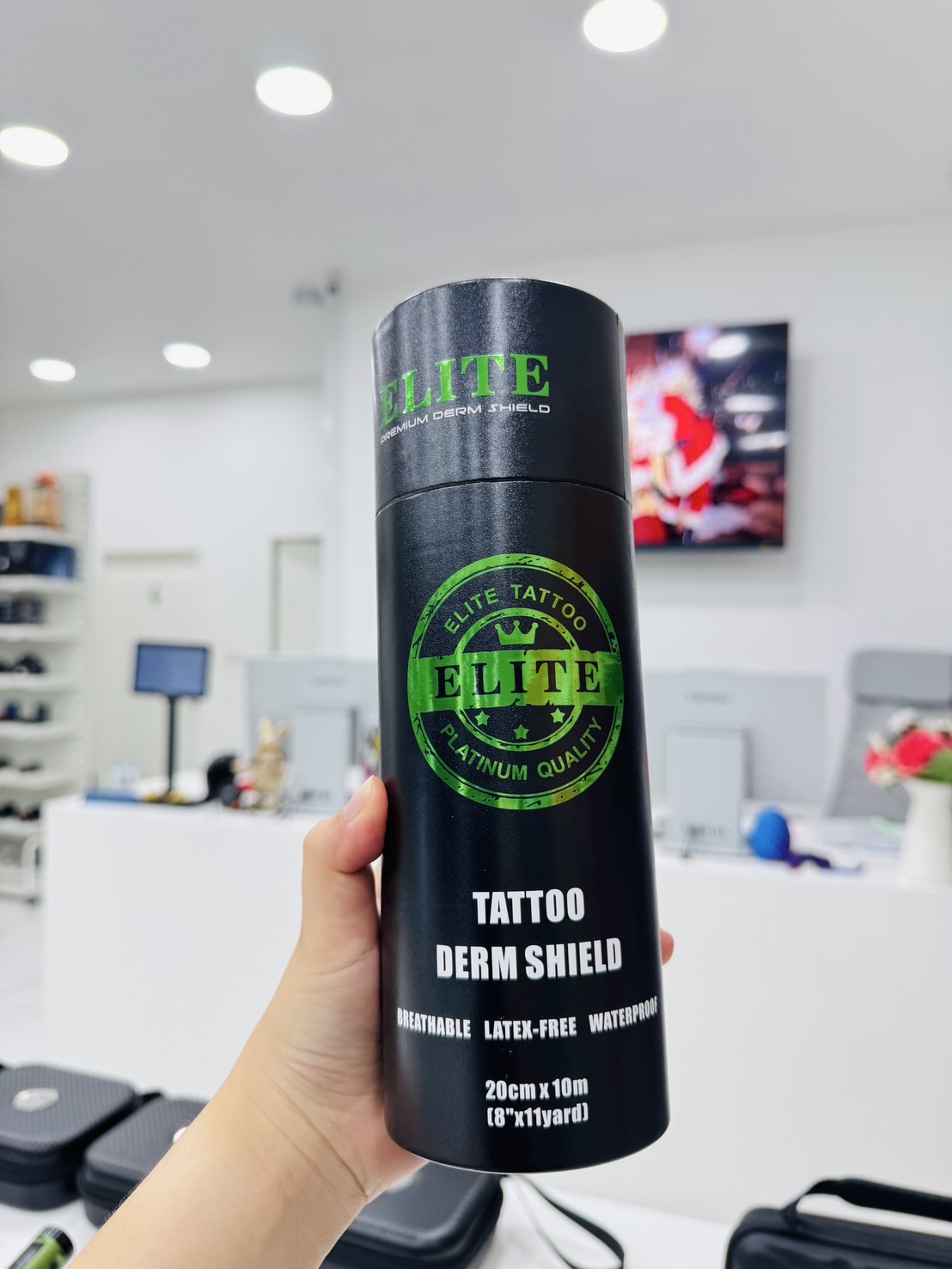 ELITE Premium Derm Shield ฟิล์มแลปหลังสัก Elite Premium ELITE Premium Derm Shield ฟิล์มแลปหลังสัก Elite Premium กล่องดำ