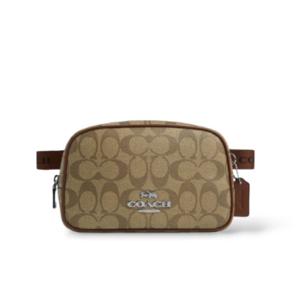 กระเป๋าคาดอก คาดเอว COACH CR137 PACE BELT BAG IN SIGNATURE CANVAS (SVWQ3) [CR137SVWQ3]